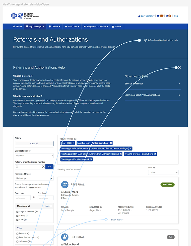 Desktop UX - Referrals