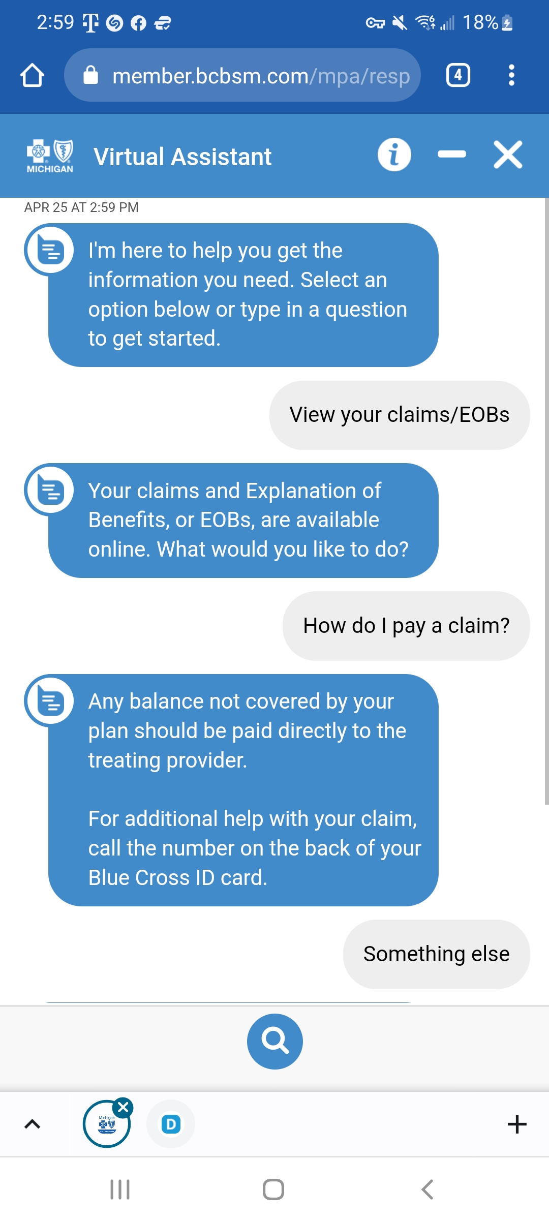 Chatbot UI - More options