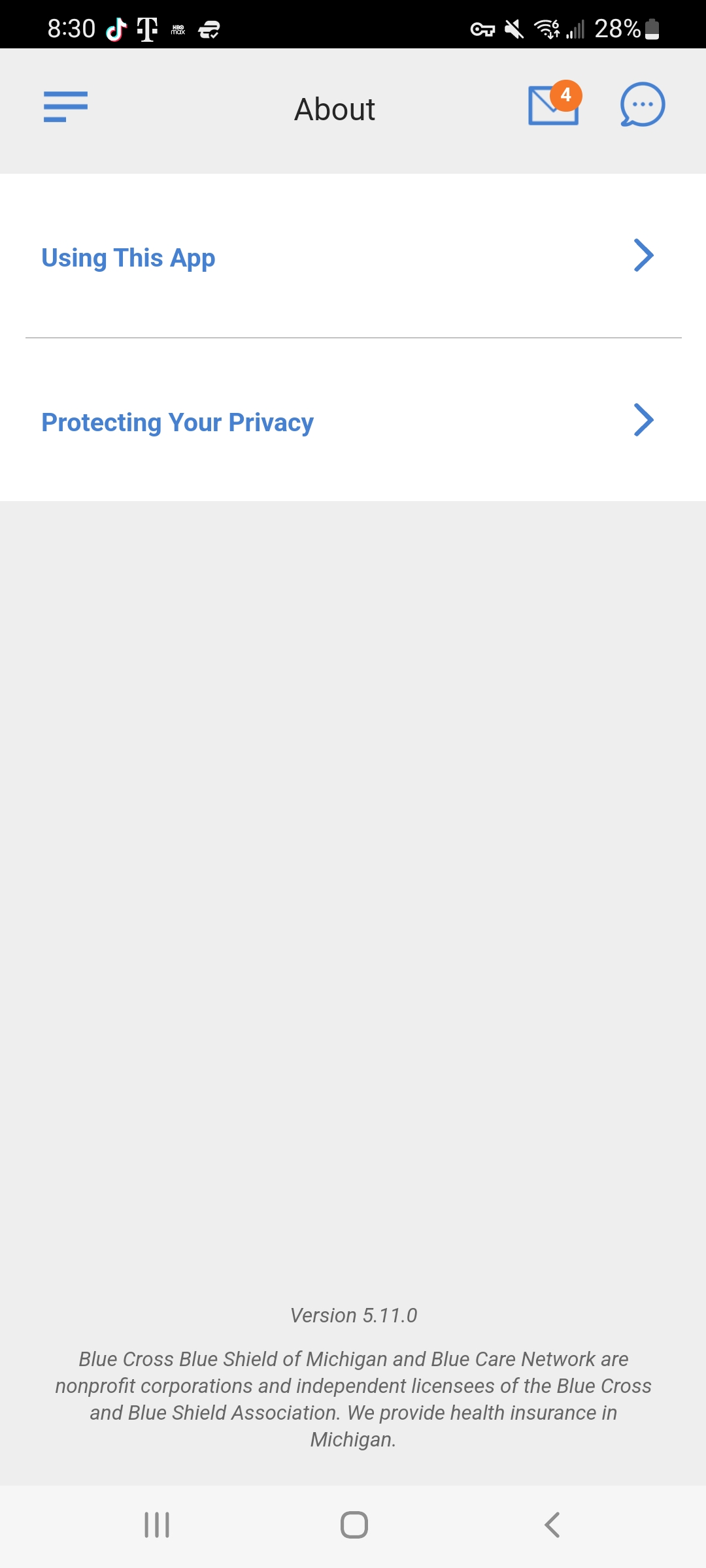 Mobile App UI - About