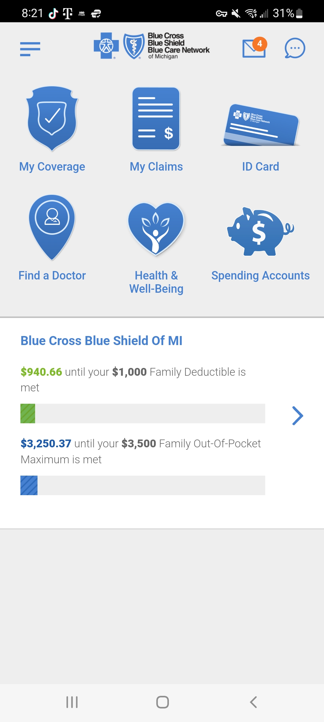 Mobile App UI - Home